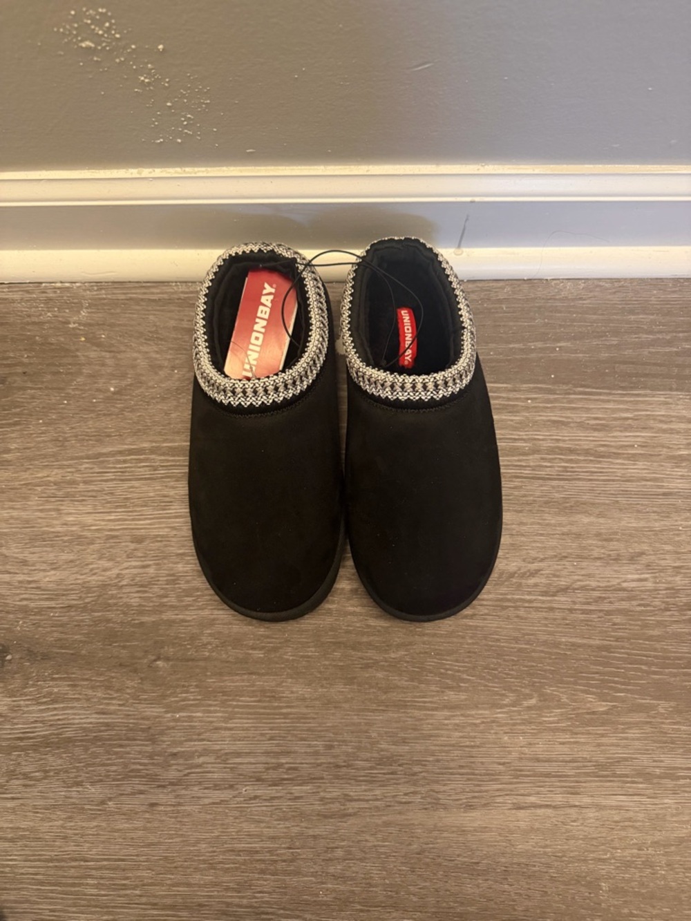 UNIONBAY Kids Black Slip-On Clog with Braided Trim